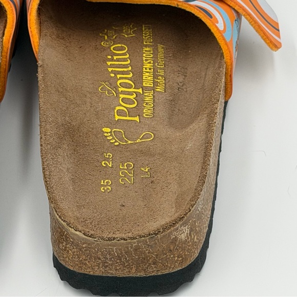 Birkenstock Kids Sandals with Orange and Blue Circles - Picture 6 of 12